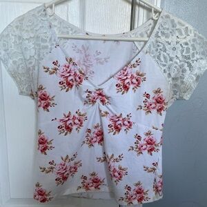 Beautiful lace rose shirt!